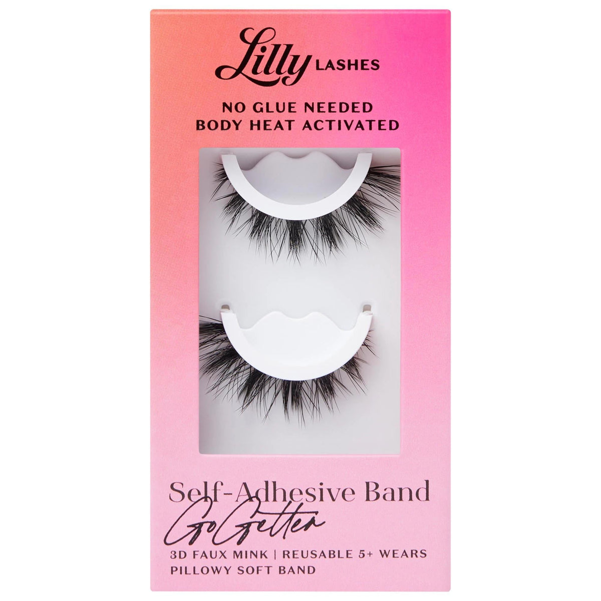 Self Adhesive Lashes by [Brand Name] - Waterproof, Reusable, Cruelty-Free False Eyelashes for Easy Application