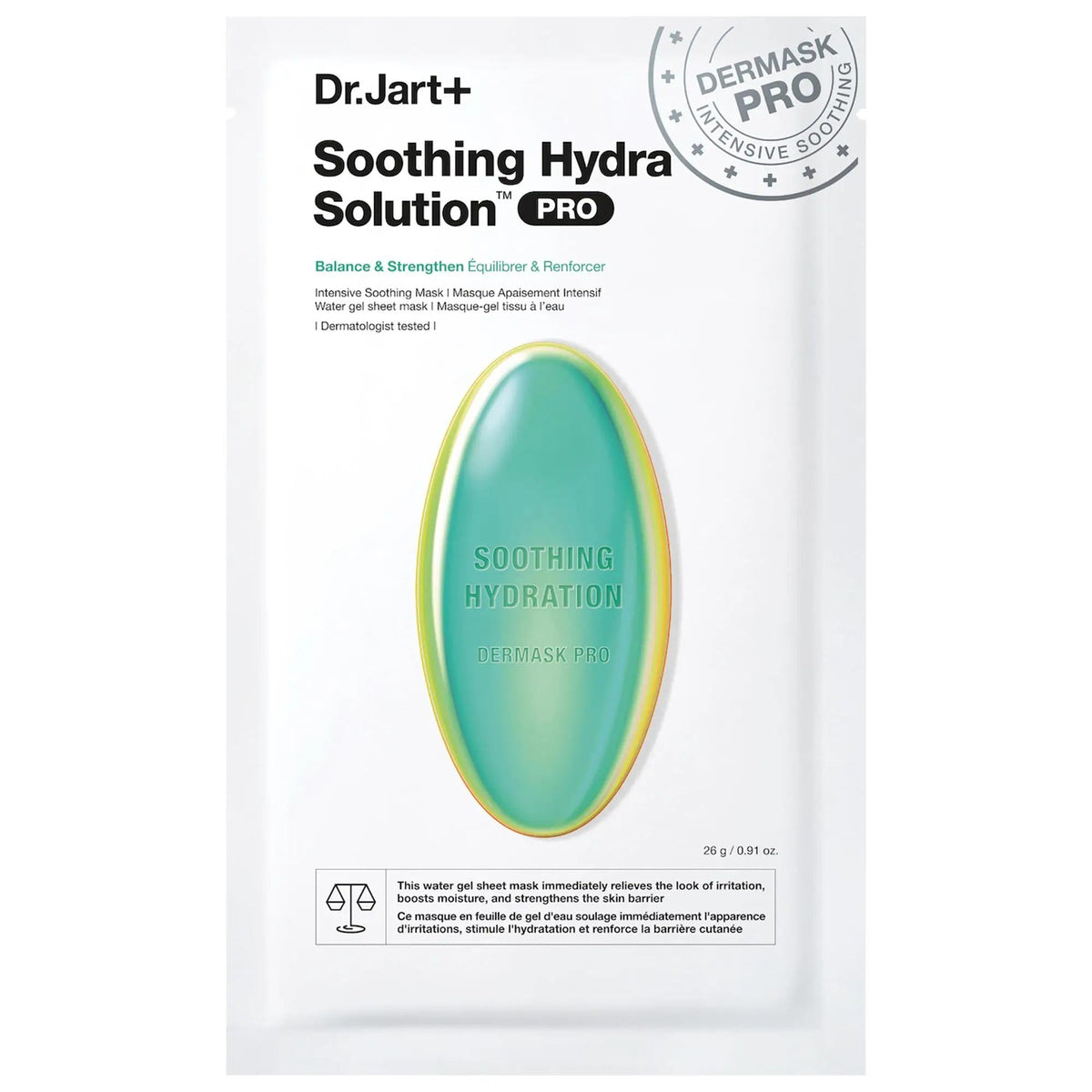 Soothing Hydra Solutionª PRO: Intensive Hydrating Face Mask for Irritated Skin | Beta Glucan, Allantoin & Panthenol for Moisture Balance & Skin Barrier Repair