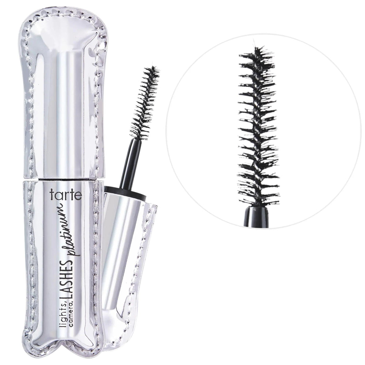 Lights, Camera, Lashes Volumizing Platinum Mascara - Long-Lasting, Smudge-Proof, Nourishing Lash Serum for Fuller Lashes