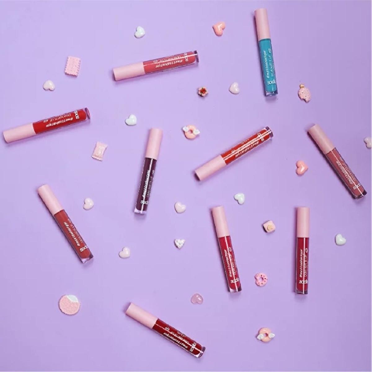 Soda Liquid Lipstick - Demi Matte Finish, Long Lasting & Highly Pigmented Lip Color