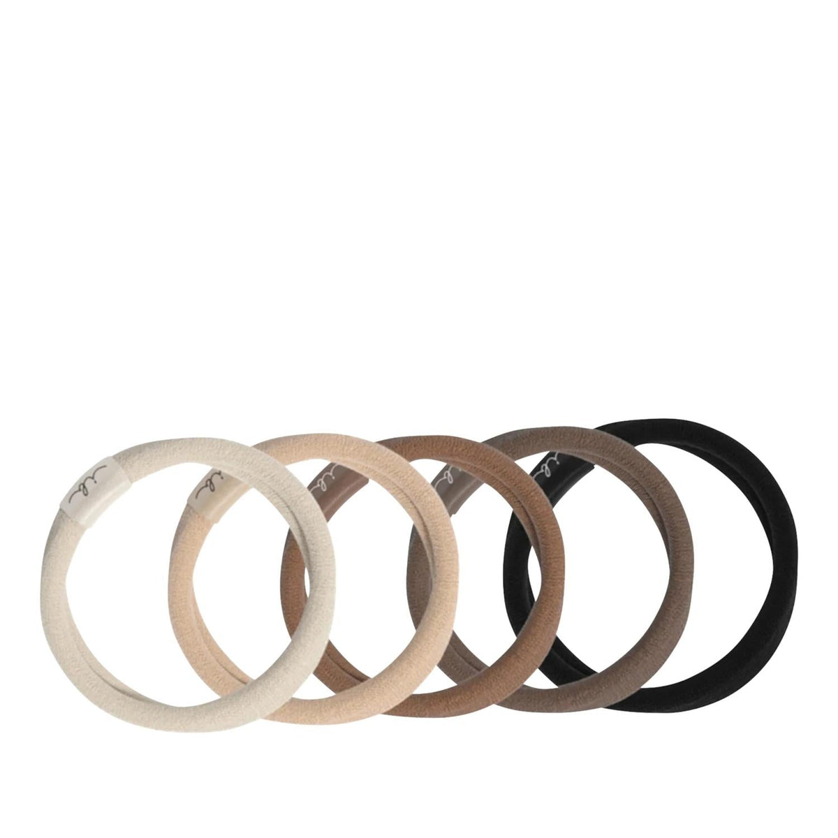 Invisibobble Mocha Hair Ties - 5 Pack, Stylish & Damage-Free Hair Management for Long Hair