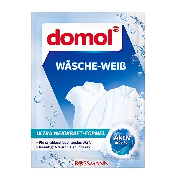 Domol Laundry Whitener Powder - Single-Use 50g, Cold Water Whitener for Whites, Safe on Delicates