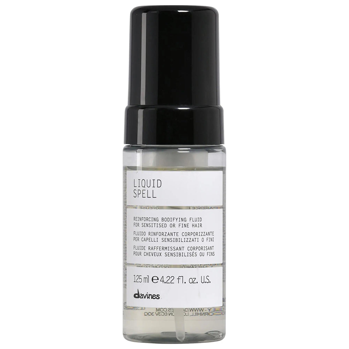 Liquid Spell Reinforcing Bodifying Fluid - Vegan Volumizing Hair Mousse for Fine Hair with Heat Protection