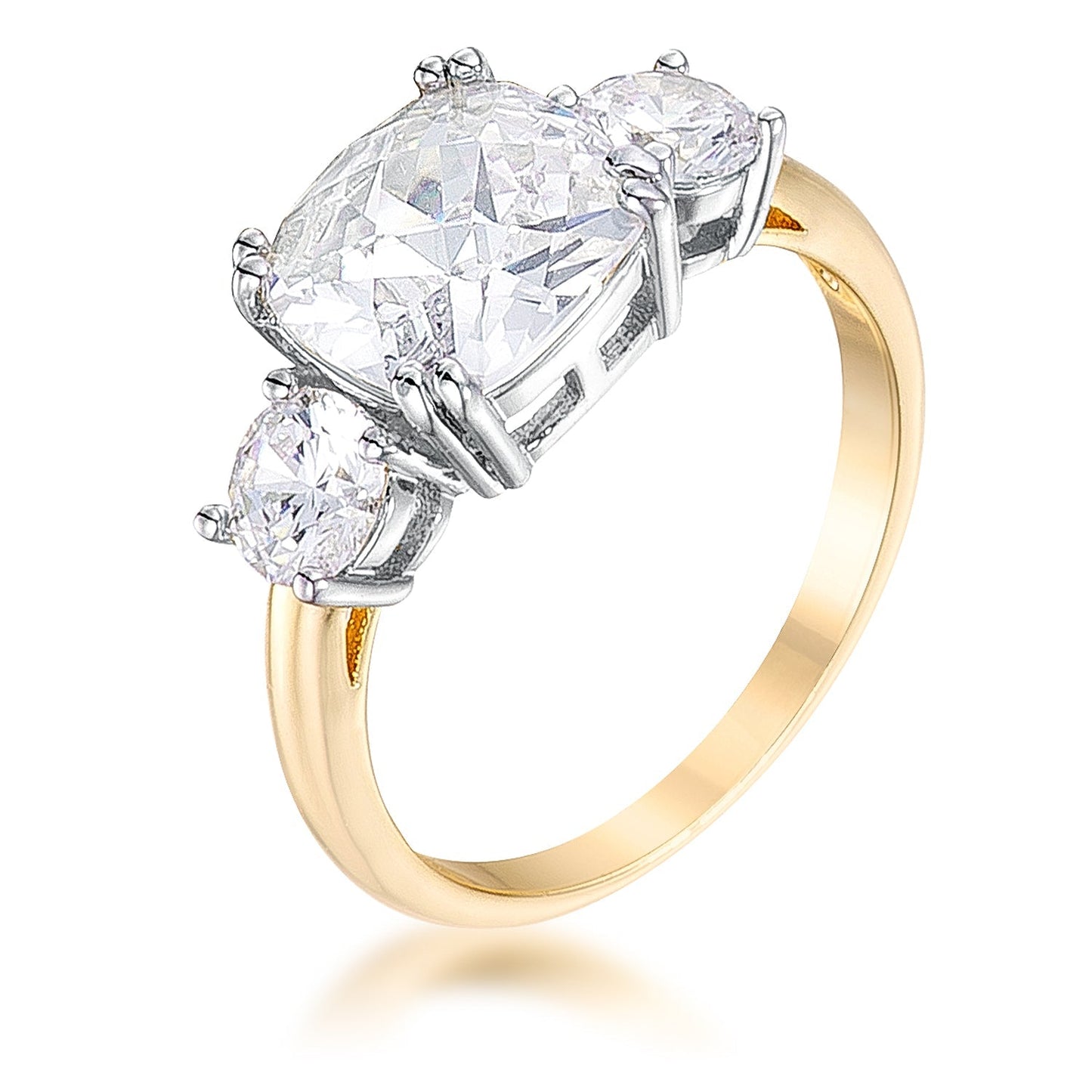 Avera The Cushion Cut Royal Ring in 14k Gold