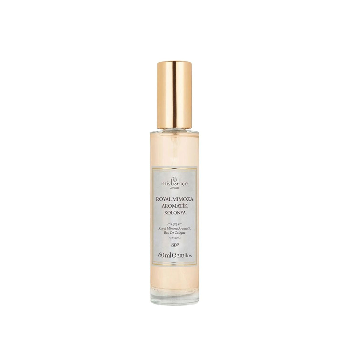 Misbahçe Royal Mimoza Aromatic Cologne 60ml - Luxurious Fragrance for Refreshment