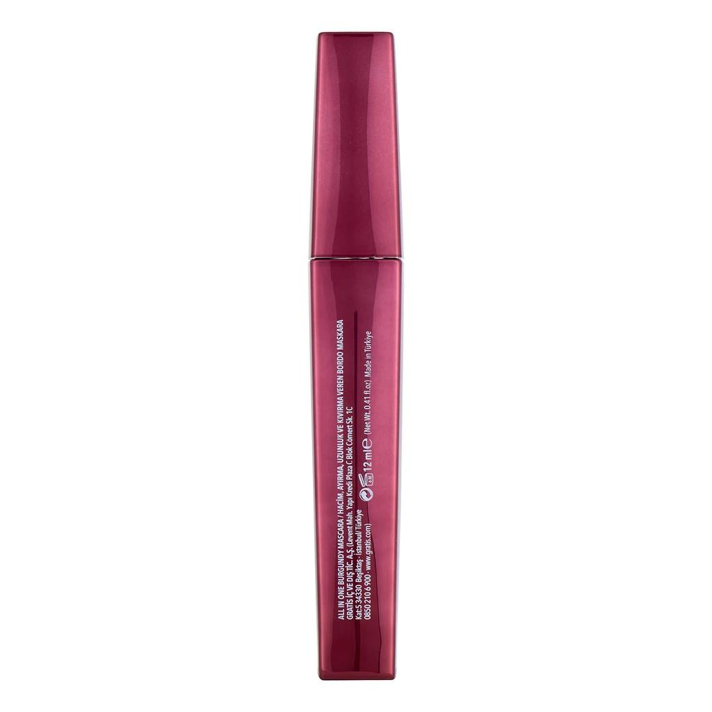 LYKD All in One Burgundy Mascara for Volume and Curl