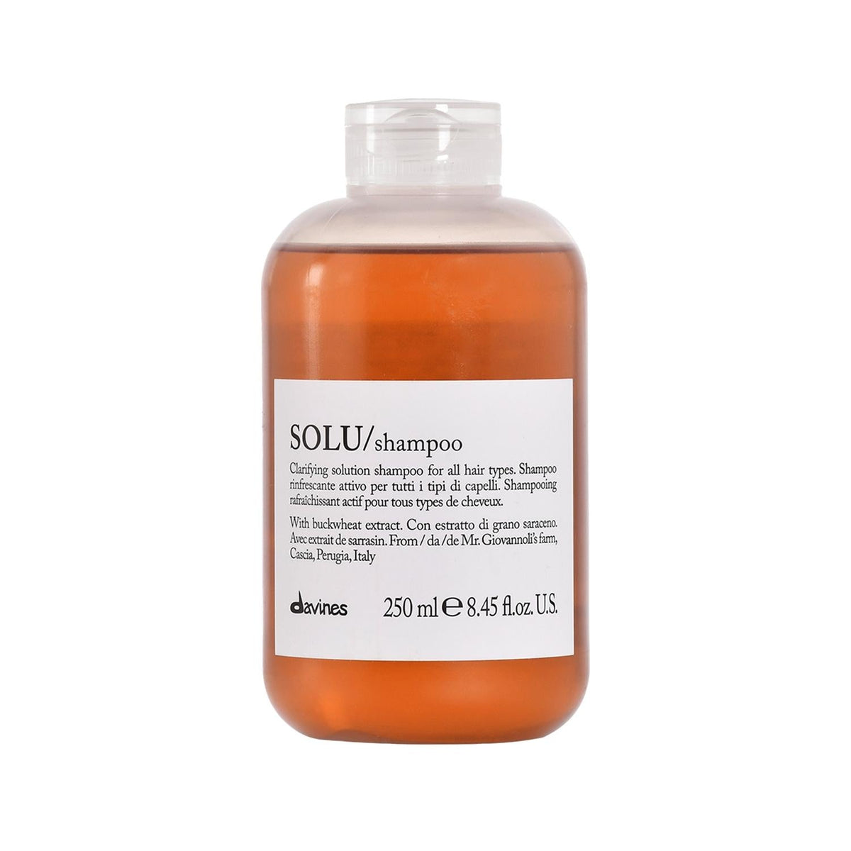 Davines Solu Clarifying Shampoo for Deep Cleansing 250ml