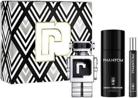 Gift/Set Paco Rabanne Phantom 3 Pcs 3.4 Fl Perfume By Paco Rabanne For Men