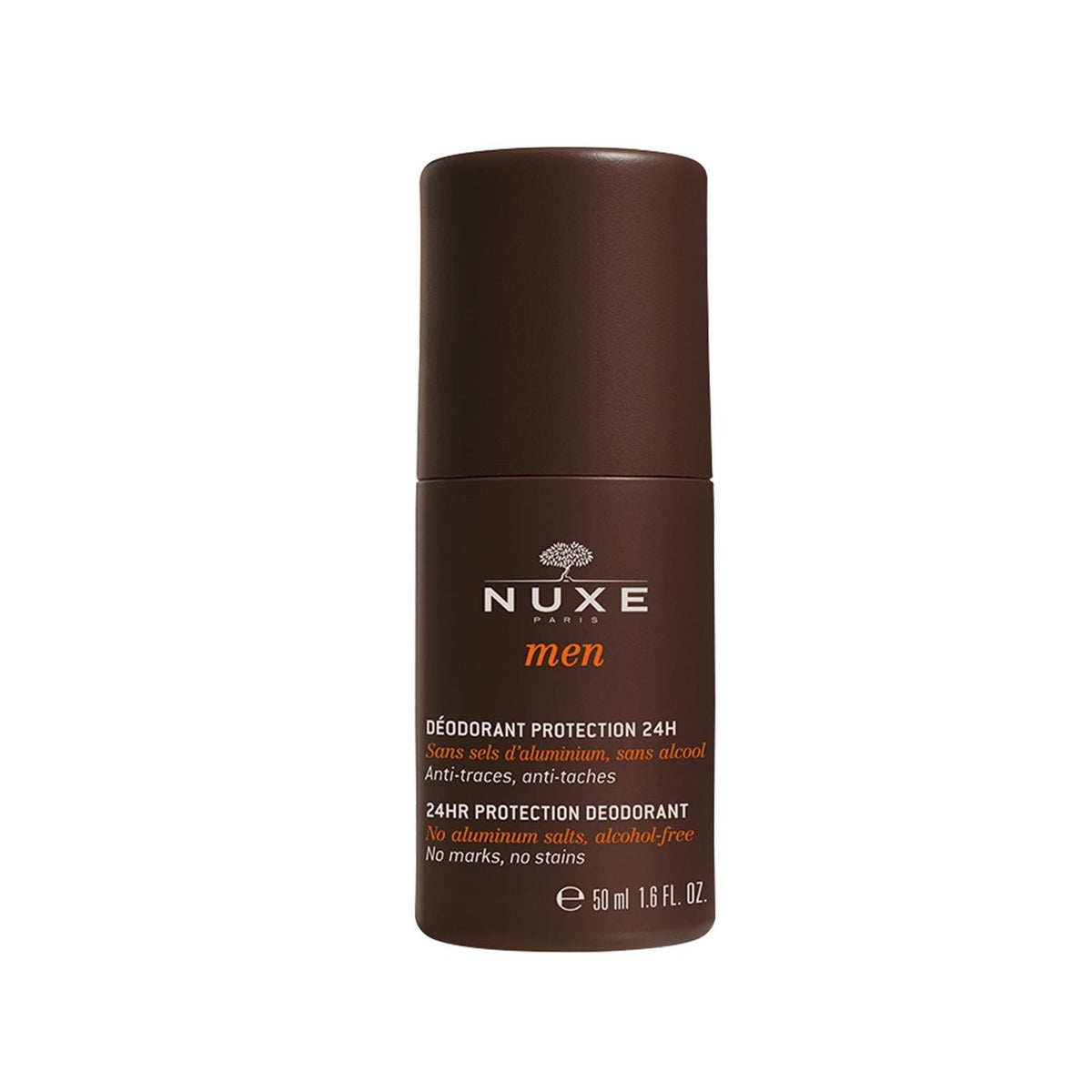 Nuxe Men 24Hr Protection Deodorant - Long Lasting Odor Protection for Men, 1.69 fl oz