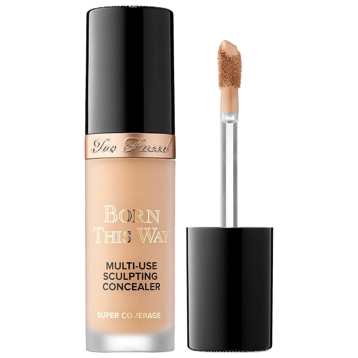 Born This Way Super Coverage Multi-Use Concealer: Hydrating, Full Coverage, Vegan - Masks Imperfections, Smooths Skin, Natural Finish