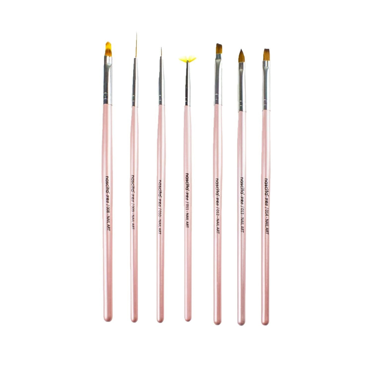 Nascita 7-Piece Nail Art Brush Set for Professional Nail Decoration - Nail Art Brushes, Nail Decoration Tools