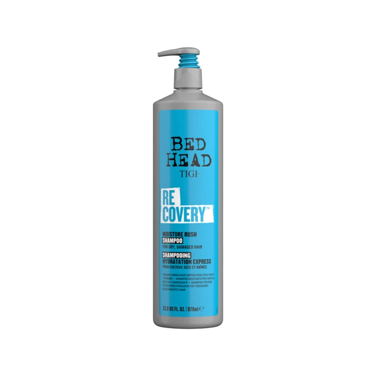 Tigi Bed Head Recovery Moisture Rush Shampoo 970ml - Hydrating & Moisturizing for Dry Damaged Hair