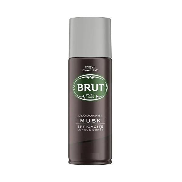 Brut Men's Deodorant Spray - Musk Fragrance, Long-Lasting Odor Protection, Sensitive Skin Friendly, 6.76 fl oz
