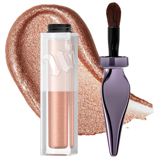 Sephora 24/7 Glaze-On Shimmer Rose Gold Liquid Eyeshadow: Long-Wearing, Crease-Resistant, Easy Application for Beginners - Achieve a Glazed, Glowing Eye Look
