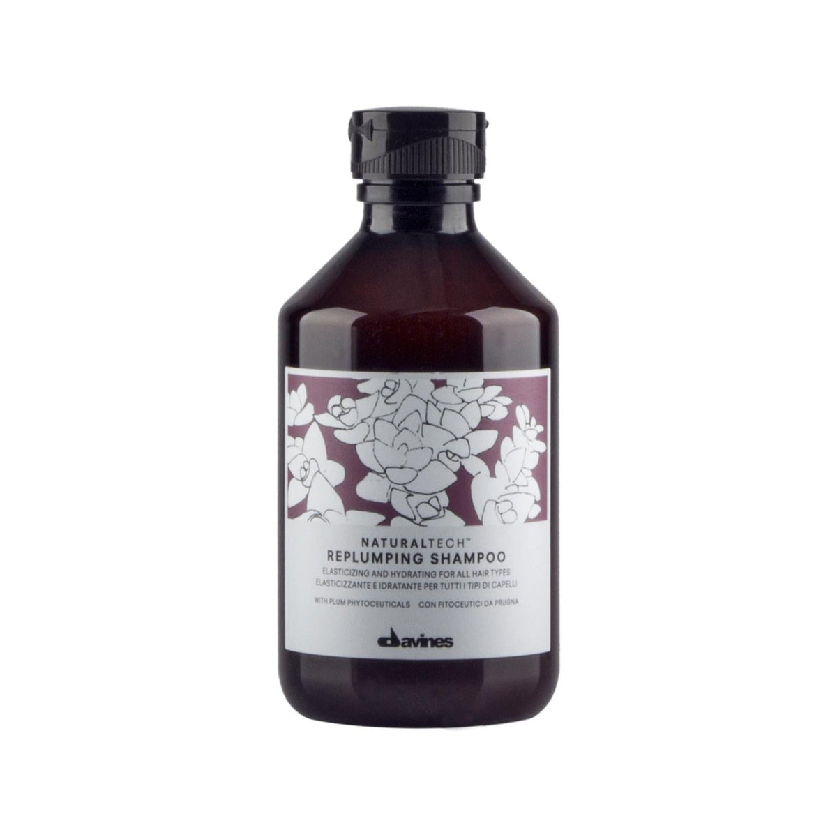 Davines Replumping Moisturizing Shampoo for Dry or Damaged Hair - 8.45 fl oz, Nourishing & Hydrating Properties