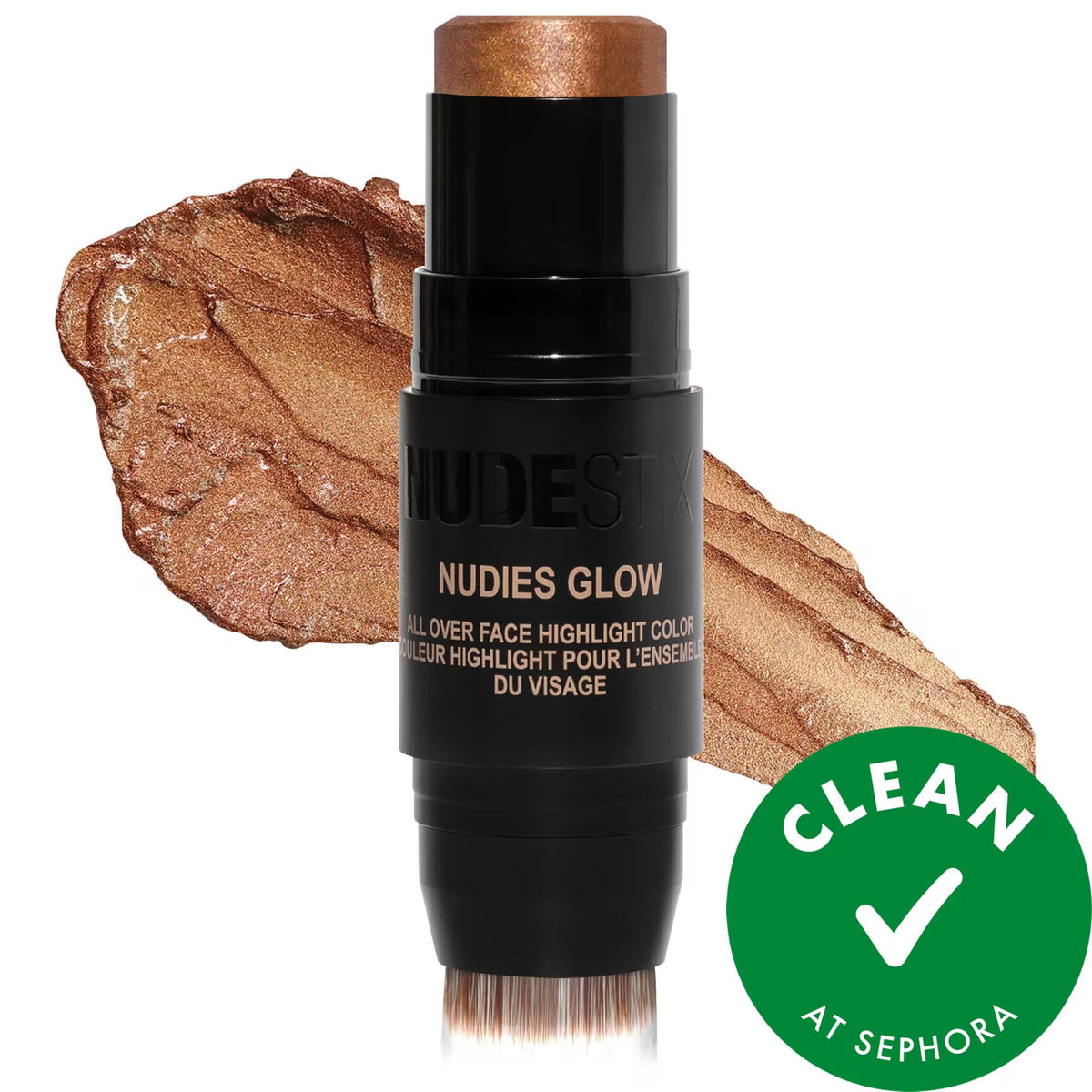 Nudestix Nudies Glow Cream Highlighter Stick: Dewy, Multi-Tasking, Vegan, and Cruelty-Free for Natural Radiant Glow