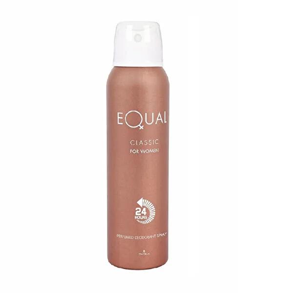 Equal Classic Deodorant for Women - 150ml Natural Flower Fragrance, Long-Lasting Odor Protection