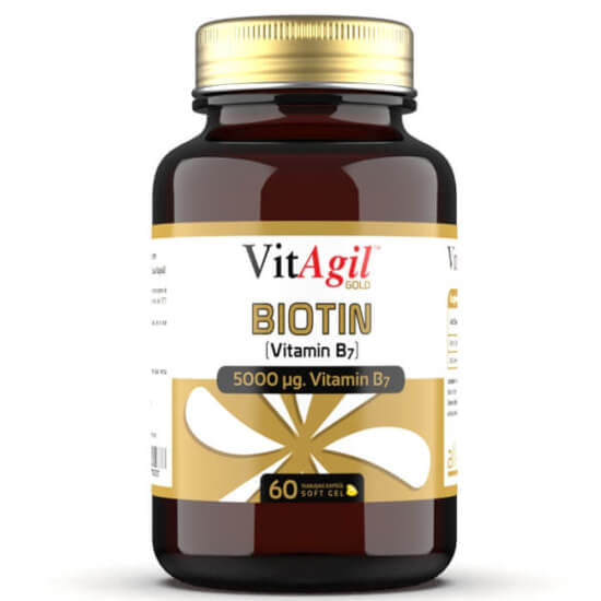 Allergo Vitagil Gold Biotin Hair & Nail Support 60 Softgels