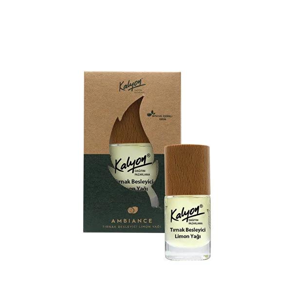 Kalyon Nail Nourisher with Lemon Oil & Sweet Almond Oil - Natural Nail Care for Dry Brittle Nails