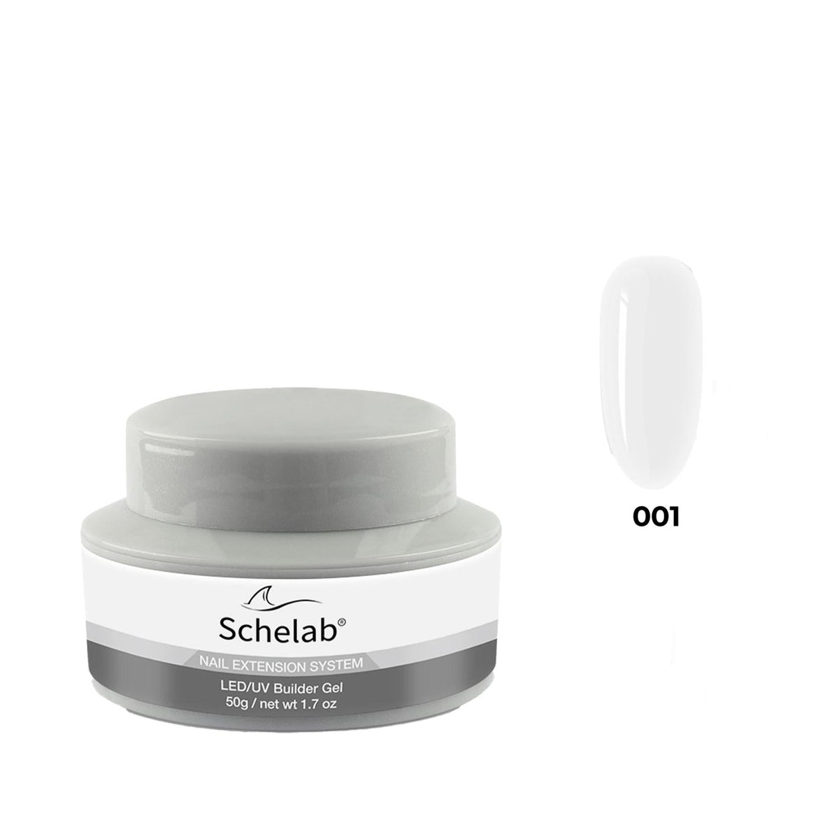 Schelab Builder Gel 001 - Professional Nail Gel for Nail Art & Care
