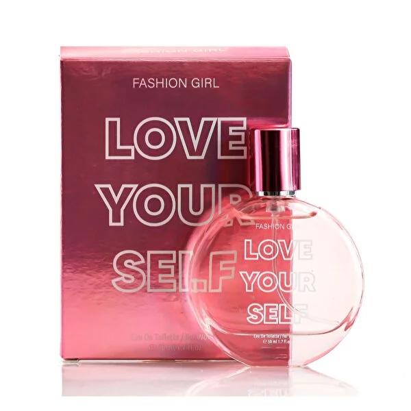 Fashion Girl Love Yourself EDT Perfume for Women - 50ml Floral Fragrance, Travel Size