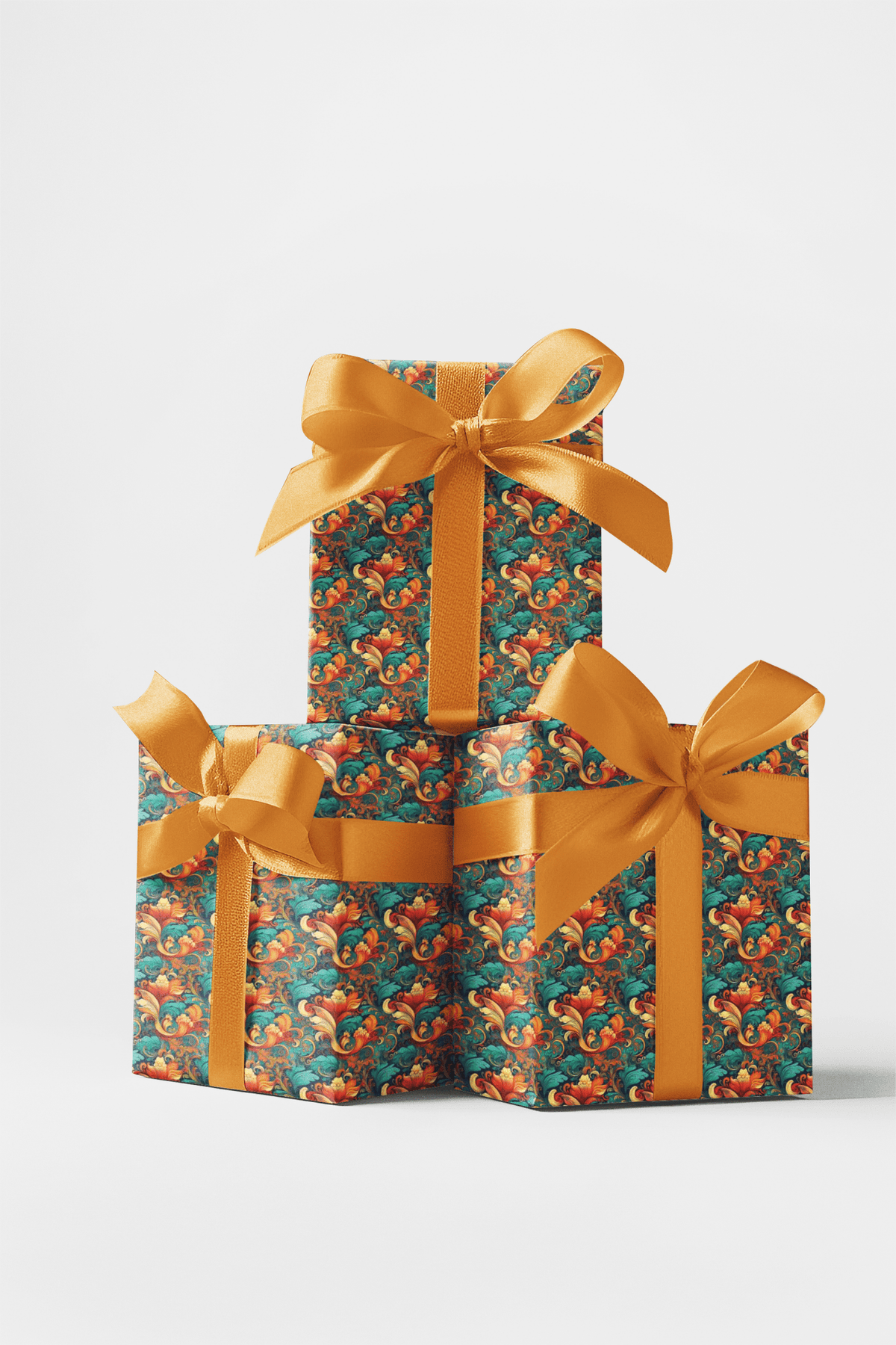 Sunset Baroque Wrapping Paper