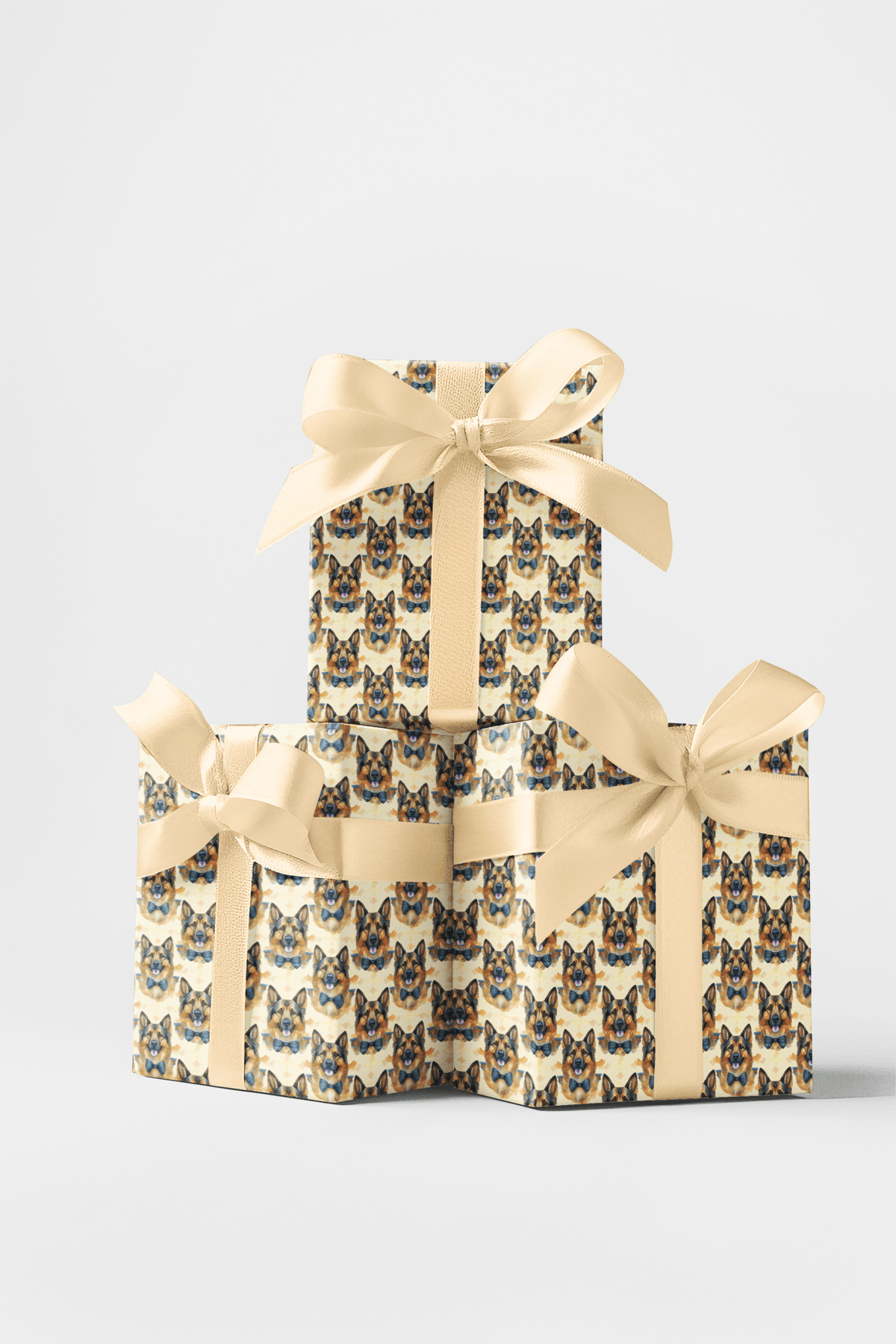 Wedding-Ready German Shepherd Wrapping Paper