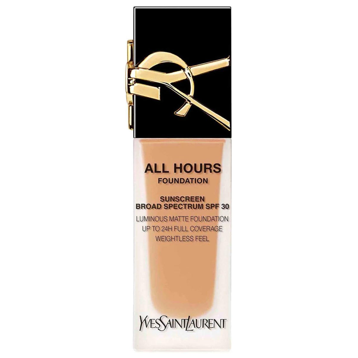 All Hours 24H Longwear Liquid Foundation with Hyaluronic Acid & SPF 30 - Matte Finish, Waterproof & Transfer Proof