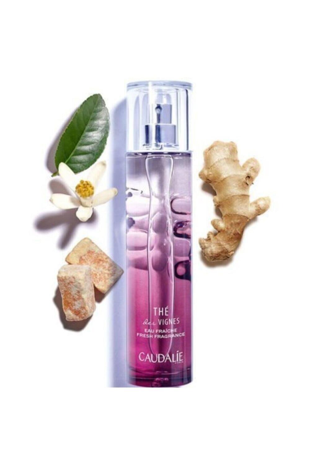 Caudalie The Des Vignes Fresh Fragrance Perfume for Women - 50ml, Invigorating Ginger & Orange Blossom Scent