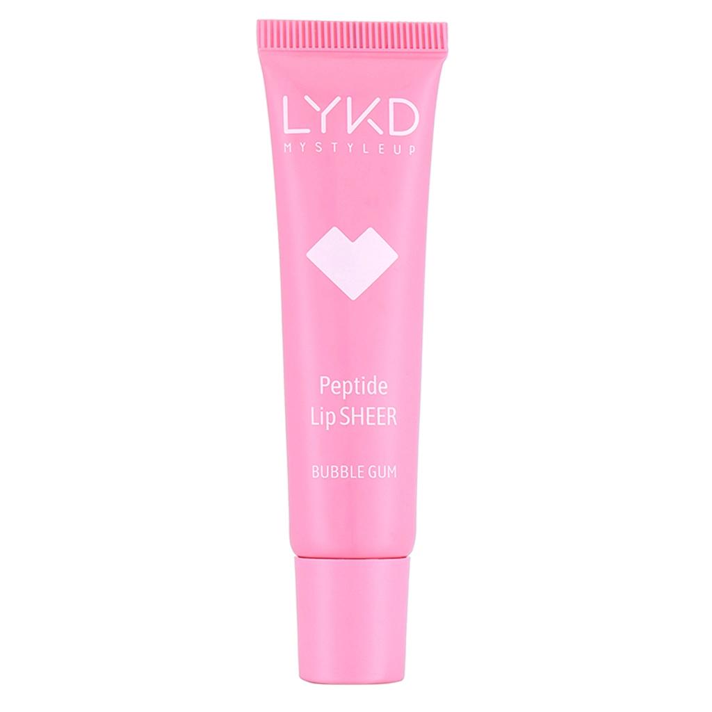 LYKD Peptide Lip Sheer Lip Gloss 505 Bubble Gum for Plump Lips